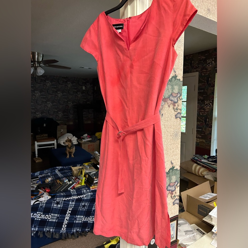 Coral work dress